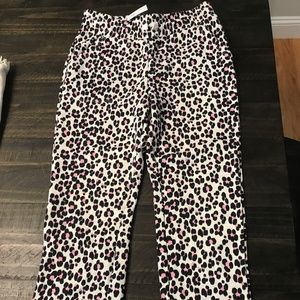 Girls Gap long knit pants size 12 leopard print
